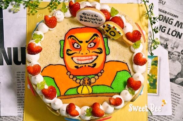 ダルマ師匠の誕生日ケーキ♪