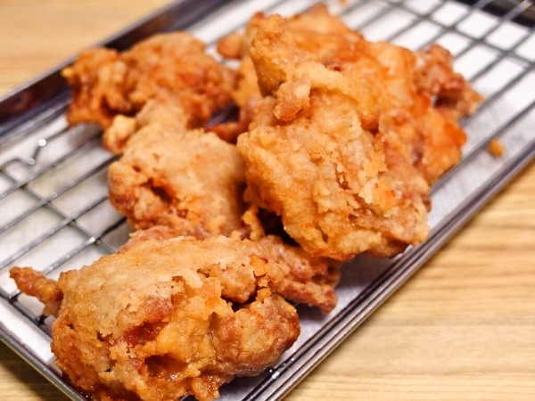 白だしでから揚げ