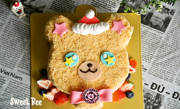 サンタなモフルンケーキ