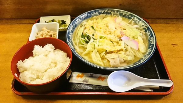 丹波茶屋＠福知山駅前の「黄ぃラーメン定食」（７１０円）
