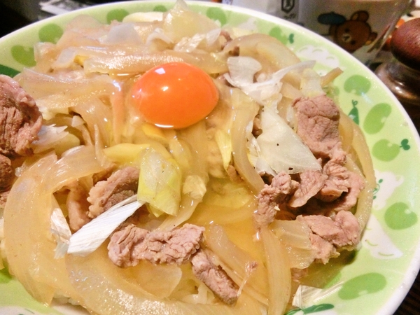 正月の他人丼