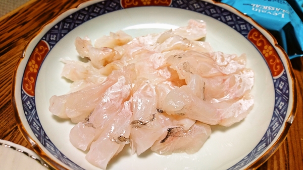 穴子の刺身