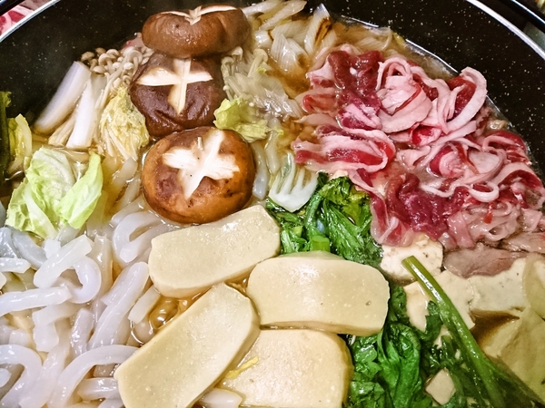 エゾシカのすき焼き