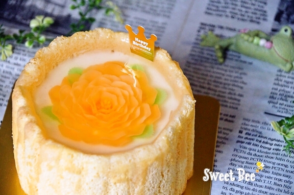 フラワーレアチーズケーキ