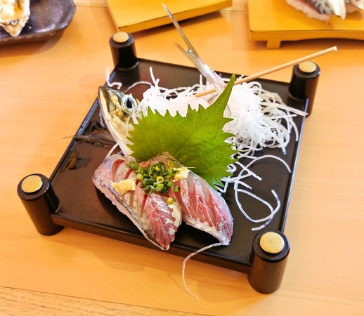 活鯵の握り☆