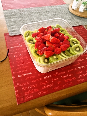 フルーツ杏仁豆腐