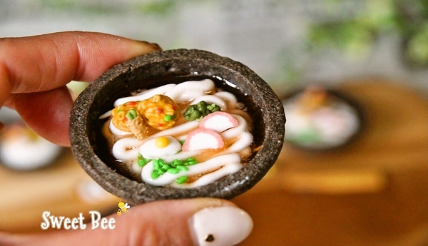 ミニチュアアイシングクッキー　うどん