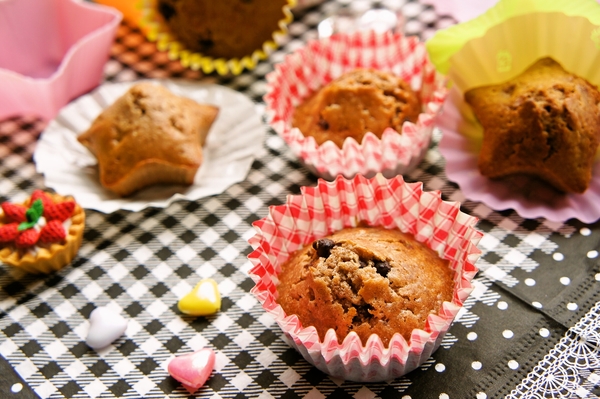 バレンタインに❤混ぜて焼くだけチョコチップマフィン