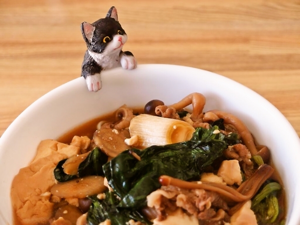 すき焼き風のお蕎麦