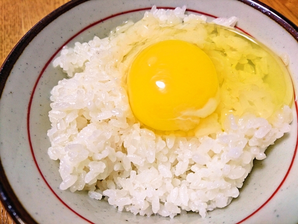 平飼い卵の卵かけごはん