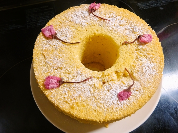 さくらのシフォンケーキ♪