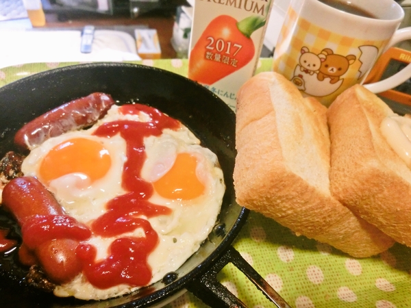 普通の朝食