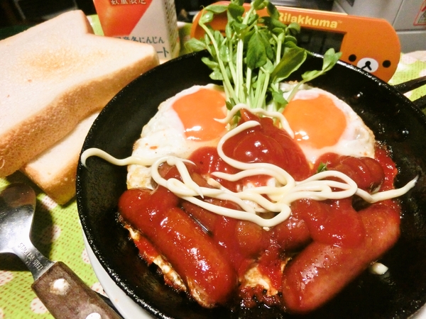 普通の朝食