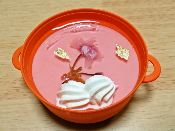 パステルの桜のプリン♪