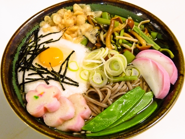 山菜とろろそば