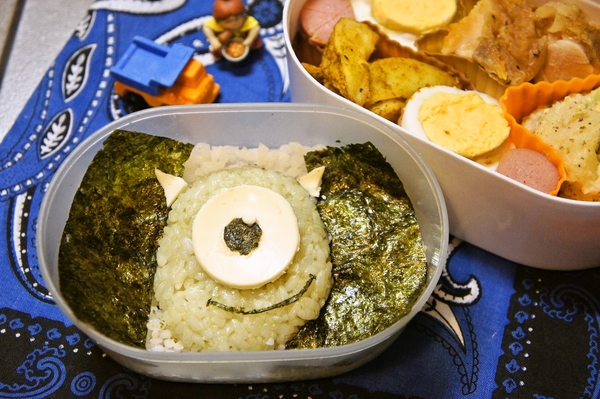 デコふりde簡単に☆モンスターズインクのマイク弁当