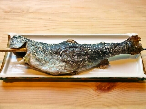 ニジマスの塩焼き