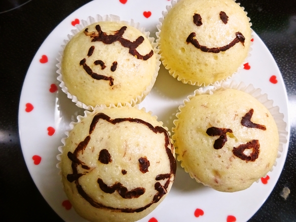バナナ蒸しパン♪