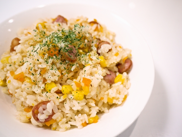 炊飯器でピラフ