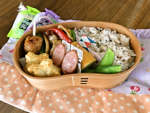 週1、小学生娘の弁当