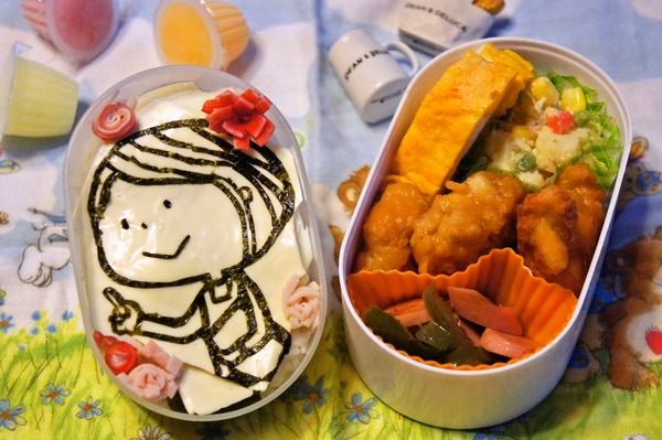 海苔切りアート弁当