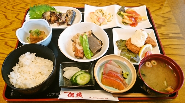 今日の偶達＠福知山の日替わりランチ（９５０円）