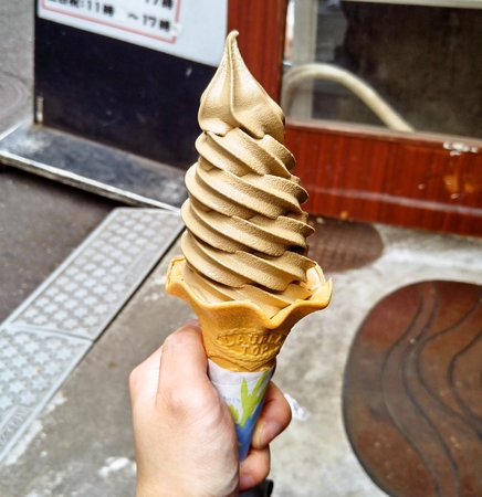 ほうじ茶ソフトクリーム☆