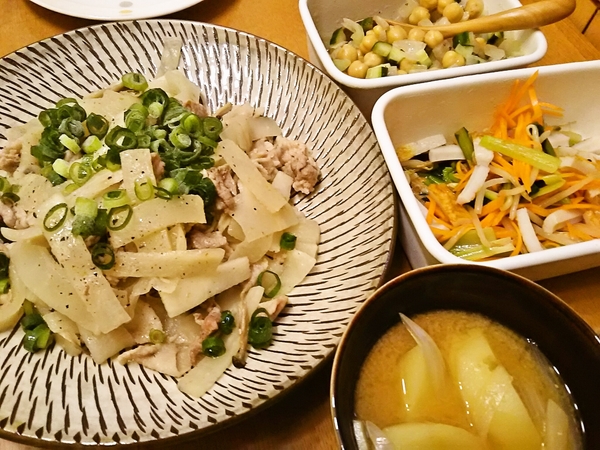 豚肉と大根の柚子胡椒炒め