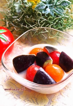 茄子とトマトの甘酒ぴくるす