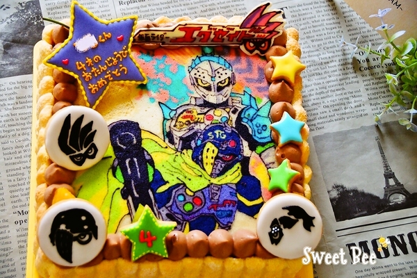 仮面ライダースナイプ＆ブレイブのケーキ