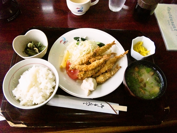 箱根芦ノ湖でワカサギのフライ☆