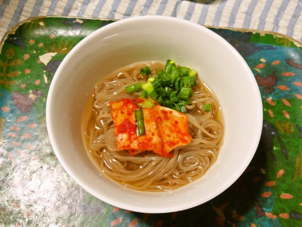 市販の麺だけ＆スープだけので冷麺