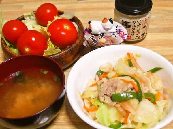 ８月９日の夕食