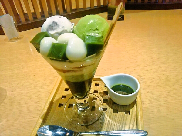 濃茶のパフェ☆