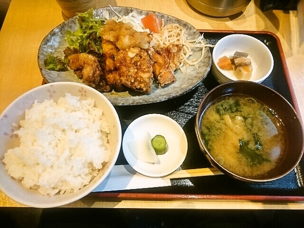 唐揚げ定食(おろしポン酢)
