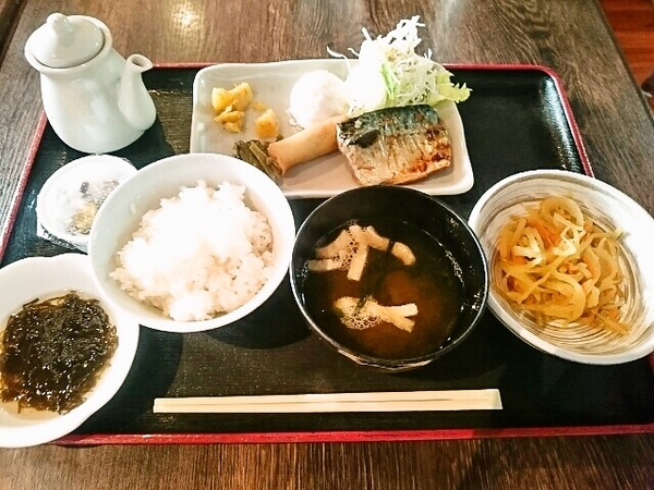 ホテルで朝食(和食)