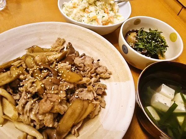 昨日の晩ごはん