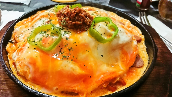 大洗 喫茶店ブロンズ 鉄板ナポリタン