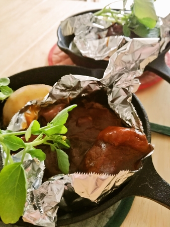 おうちグリルハンバーグ