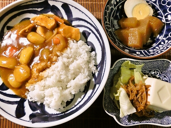カレーライスの晩ごはん