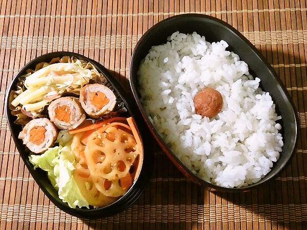 人参の肉巻き弁当