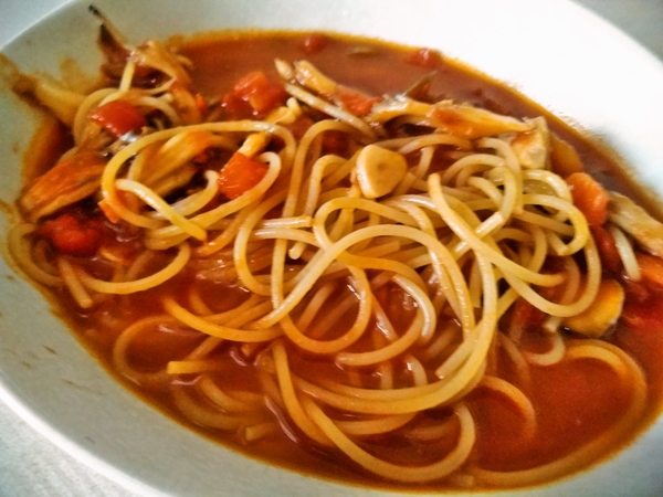 トマトパスタ!