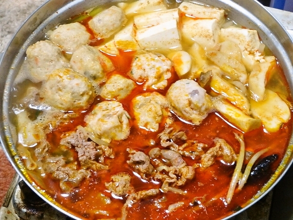ラム肉でユッケジャン