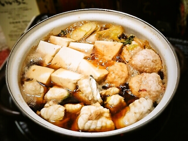 ふぐのすき焼き風