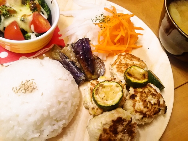 鶏つくねのワンプレートごはん
