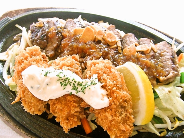 カキフライ＆ステーキ