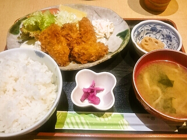 カキフライ定食