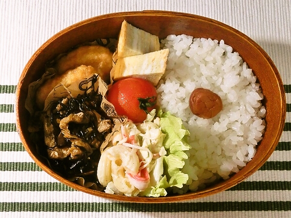 作り置きメインのお弁当