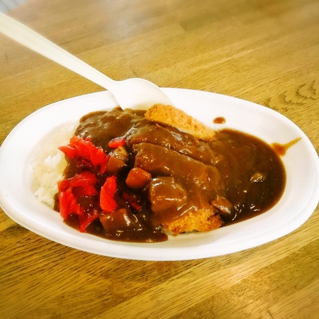 ある日のカツカレー(･ω･)