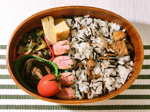 ひじきご飯の簡単お弁当